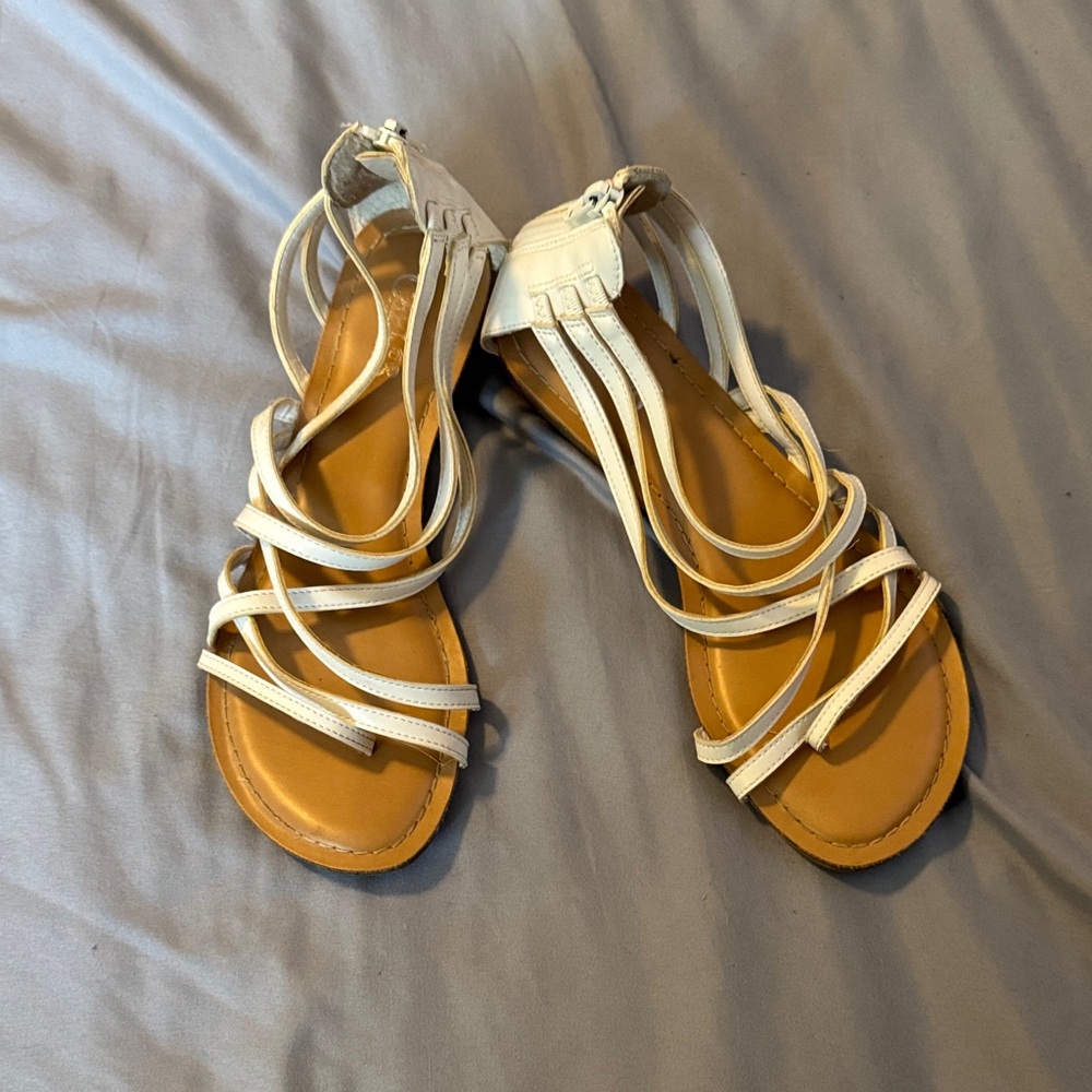White Strappy Sandals